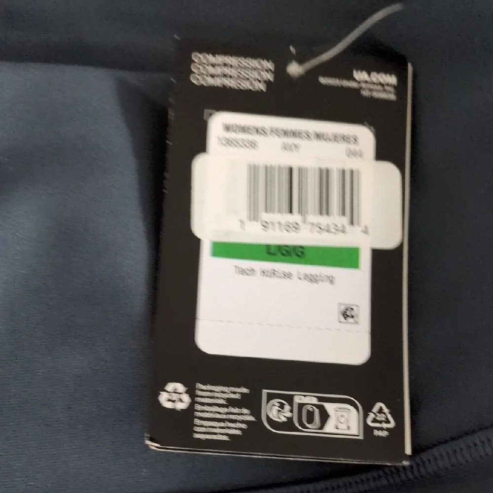 Under Armour Slate (Blue Grey) Performance Leggings Large - Picture 3 of 8